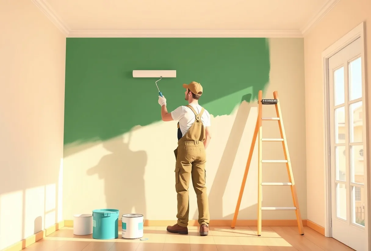 Peintre Soisy-sous-Montmorency 95230 en intervention sur un chantier